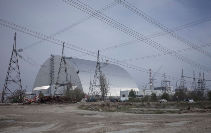 A general view shows a New Safe Confinement (NSC) structure over the old sarcophagus covering the damaged fourth reactor at the Chernobyl nuclear power plant, in Chernobyl, Ukraine, April 5, 2017.  