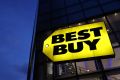 The Best Buy logo is seen at a store in Manhattan, New York City, U.S., November 22, 2021. 