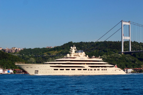 The Dilbar, a luxury yacht owned by Russian billionaire Alisher Usmanov, sails in the Bosphorus in Istanbul, Turkey May 29, 2019. Picture taken May 29, 2019. 