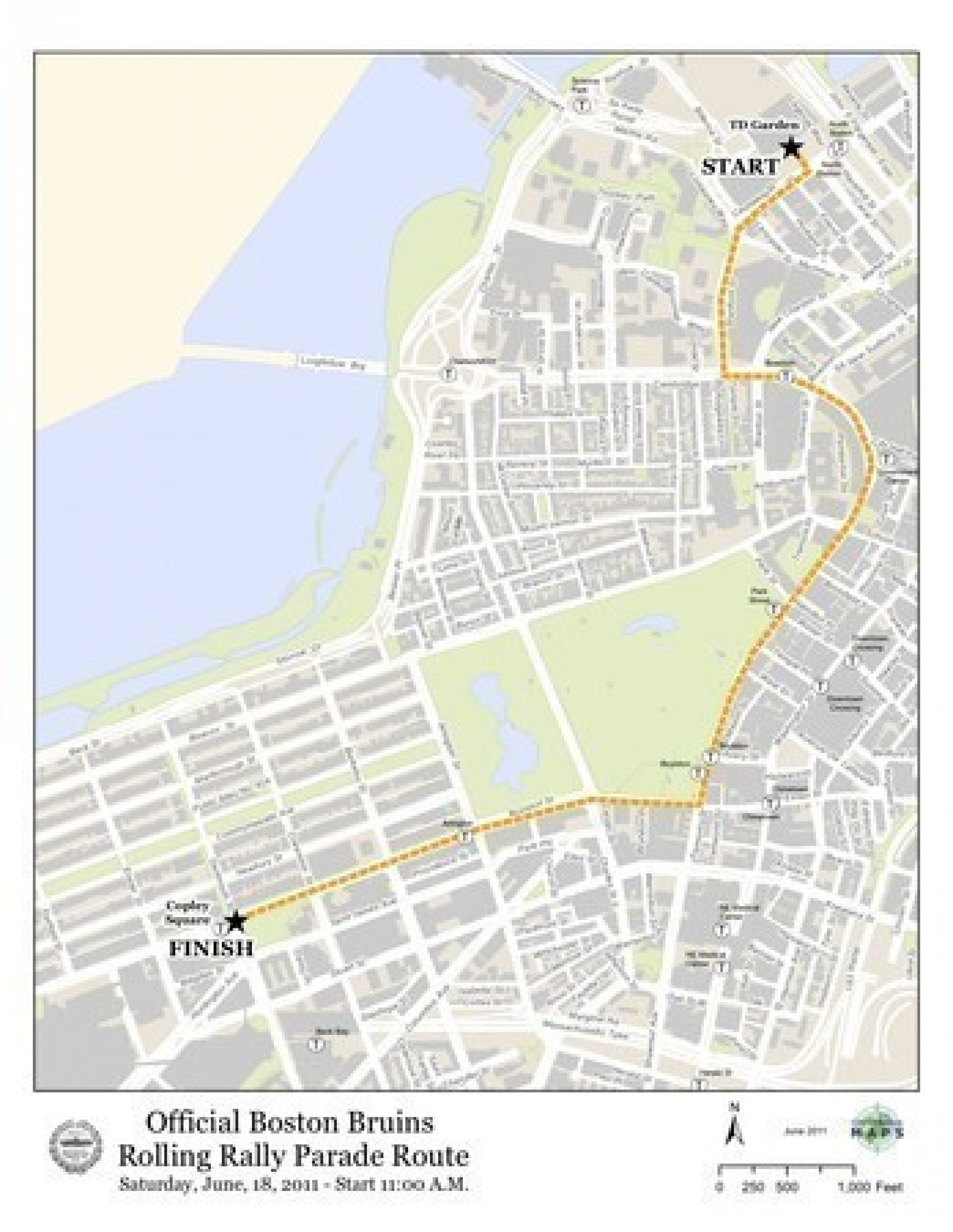 Boston Bruins Parade Route