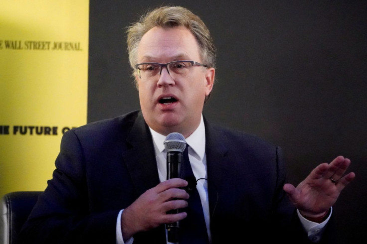 John Williams, chief executive officer of the Federal Reserve Bank of New York, speaks at an event in New York, U.S., November 6, 2019. 