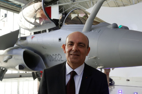 Eric Trappier, Chairman and CEO of Dassault Aviation, poses at the factory of French aircraft manufacturer Dassault Aviation in Merignac near Bordeaux, France, February 6, 2019.  