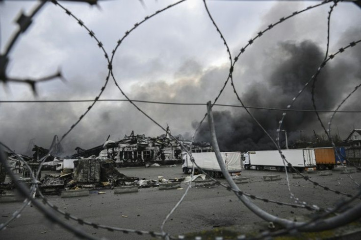 A Russian shelling attack destroyed a warehouse used by the US cosmetics firm Mary Kay