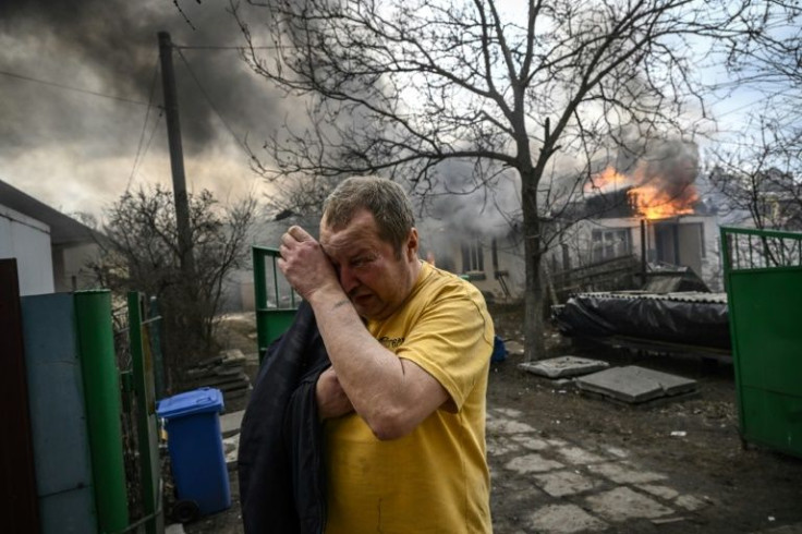Ukrainian civilians in Irpin on the western edge of Kyiv saw they homes go up in flams as Russian forces shelled residential areas