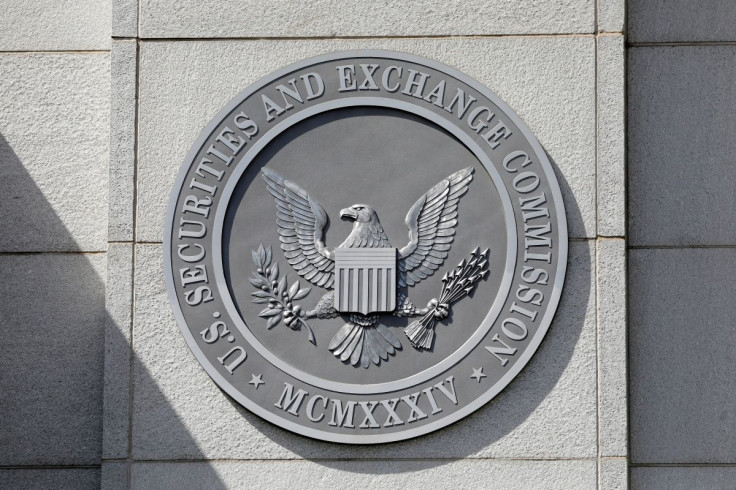 The seal of the U.S. Securities and Exchange Commission (SEC) is seen at their headquarters in Washington, D.C., U.S., May 12, 2021.  