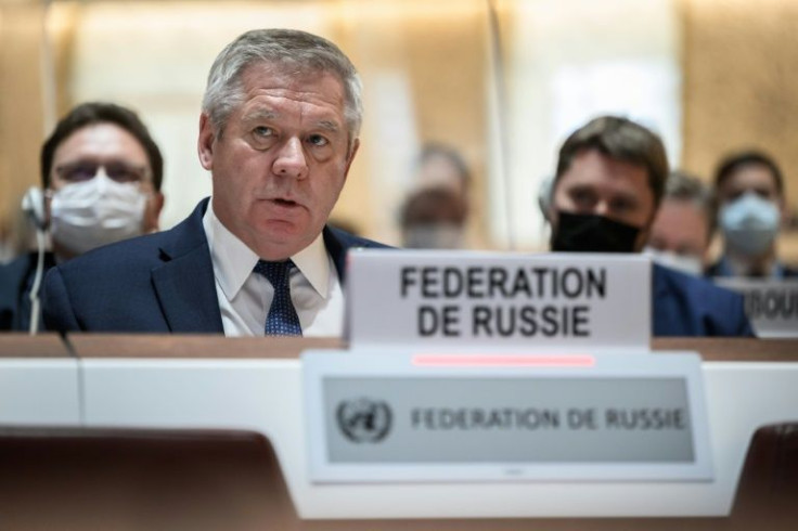Russia's representative Evgeny Ustinov flatly rejected the resolution