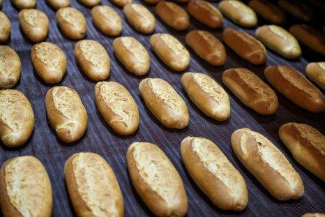 Freshly baked loaves of  bread are seen at a production line at Istanbul Municipality's People's Bread factory in Istanbul, Turkey, December 7, 2021. 
