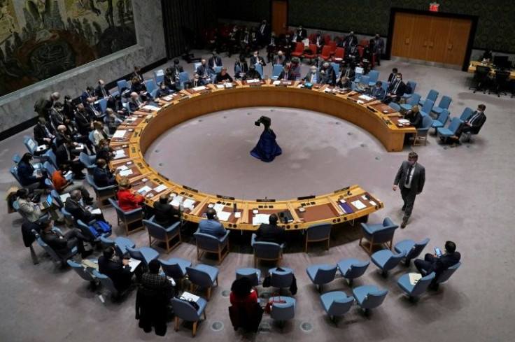 The US has ordered the expulsion of several Russian diplomats working at the United Nations on grounds of 'espionage,' a charge Moscow rejects; pictured is a UN Security Council meeting