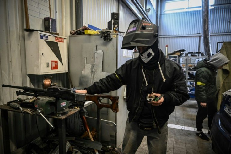 One Kyiv auto repair shop has been converted into an underground weapons manufacturing plant