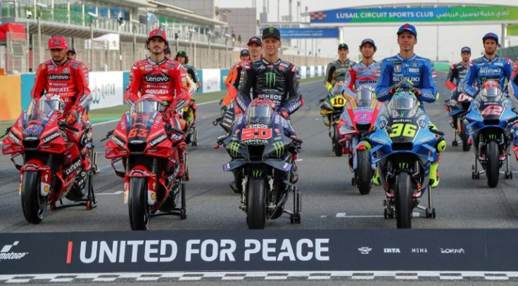 Peace patrol: MotoGP riders in the Qatar GP