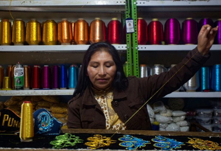 The two-year suspension of the Virgen de la Candelaria celebration has hit dress maker Yolanda Chambi hard