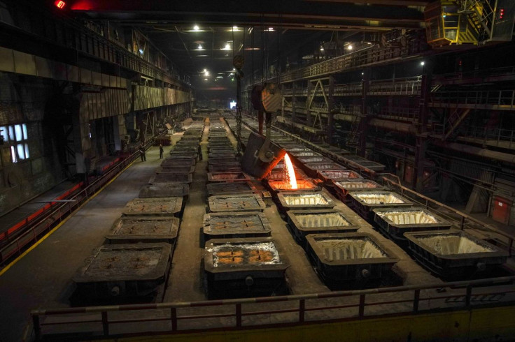 An interior view shows Nadezhda Metallurgical Plant of Nornickel company, the world's leading nickel and palladium producer, in the Arctic city of Norilsk, Russia August 23, 2021.