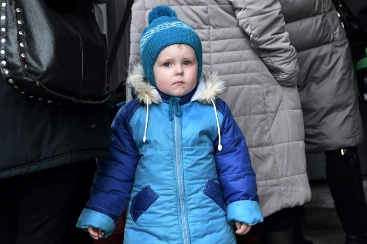 Ukrainian refugees said they were cold and scared