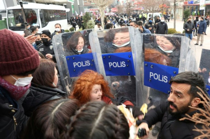 Police have clashed with protesters at previous demonstrations