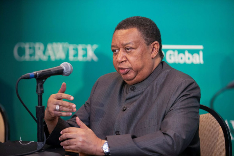 OPEC Secretary General Mohammad Barkindo speaks during the CERAWeek conference in Houston, Texas, U.S., March 7, 2022. 
