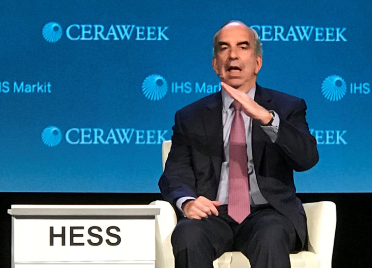 John Hess, chief executive officer of Hess Corporation, speaks at the annual CERAWeek energy conference in Houston, Texas, U.S., March 5, 2018.