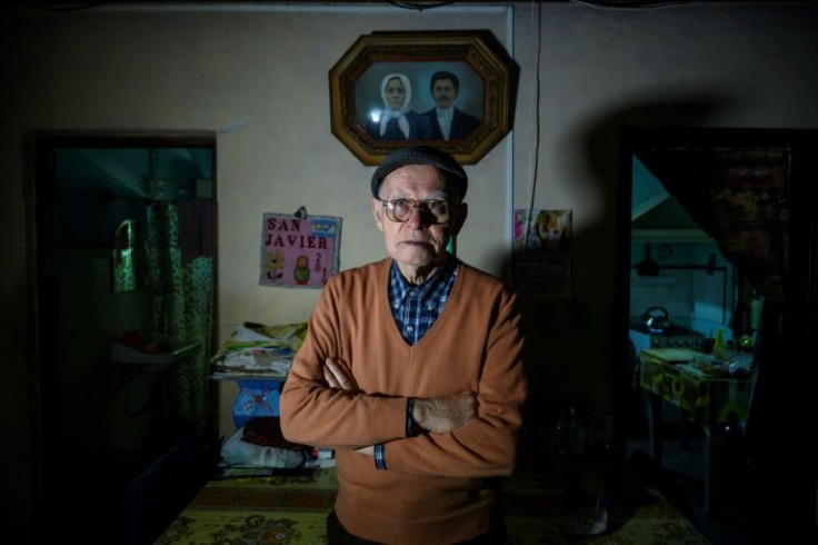 Russian descendant Alejandro Sabelin poses at his house in San Javier, Rio Negro department, Uruguay on March 2, 2022