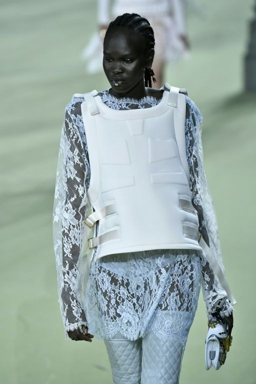 Many of Balmain's designs looked a lot like body armour