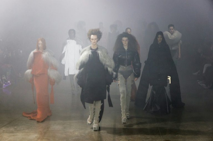 The Rick Owens show was lauded by fashion reviewers, with Vice magazine calling it 'transcendental'