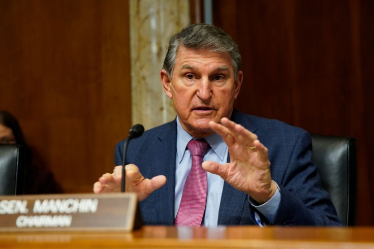 Chariman U.S. Senator Joe Manchin (D-WV) attends a U.S. Senate Energy and Natural Resources Committee hearing on Capitol Hill in Washington, U.S., February 1, 2022.