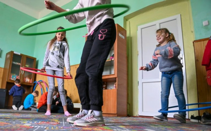 The children, aged between six and 21, and hailing from front line zones in the Donetsk region, were staying at the Artek children's camp near Kyiv when Russia invaded February 24