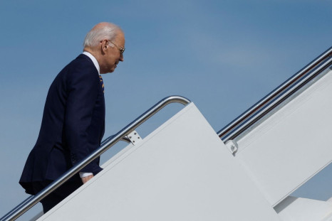 U.S. President Joe Biden boards Air Force One for travel to Texas from Joint Base Andrews, Maryland, U.S. March 8, 2022. 