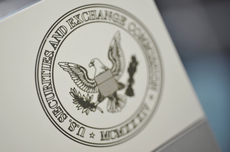 The U.S. Securities and Exchange Commission logo adorns an office door at the SEC headquarters in Washington, June 24, 2011. 