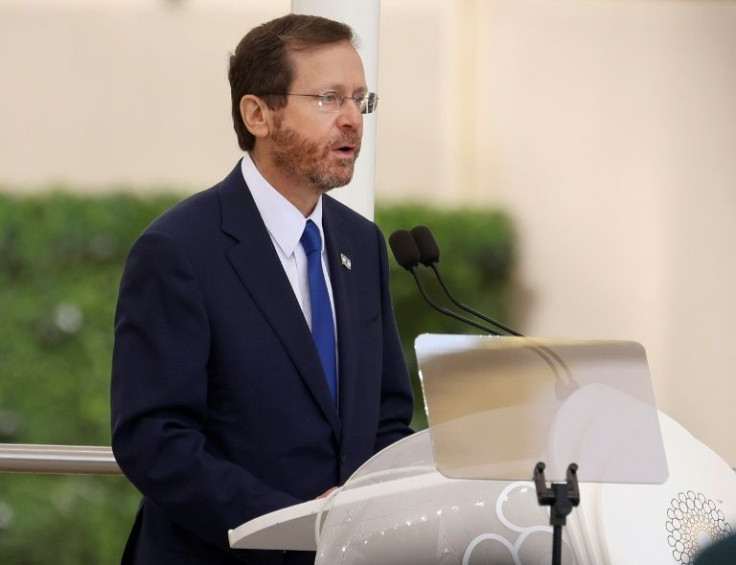 Israel's President Isaac Herzog heads to Turkey on Wednesday, seen here in January on a visit to Dubai