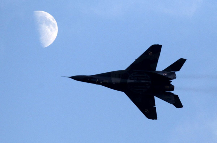 Polish Air Force MiG-29 pilot Adrian Rojek performs during the Radom Air Show at an airport in Radom, Poland August 23, 2015.