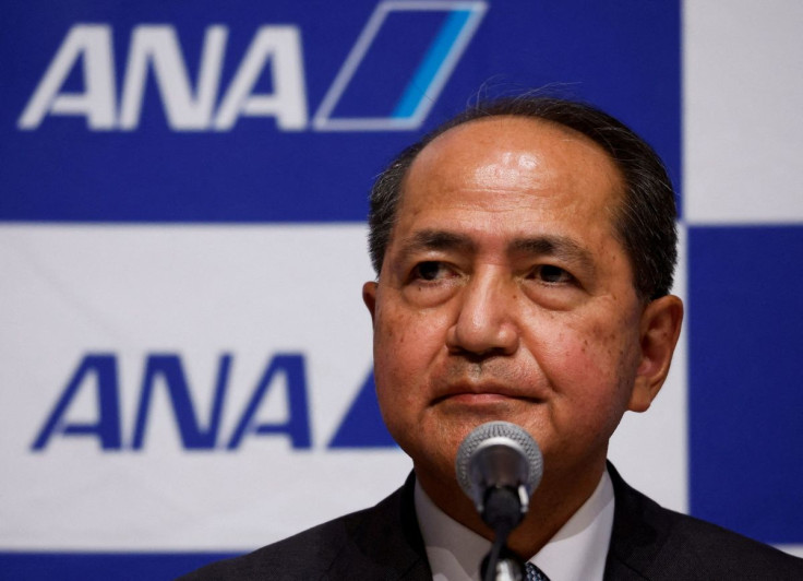 All Nippon Airways (ANA) Holdings Inc. next President and CEO Koji Shibata attends a news conference in Tokyo, Japan February 10, 2022.