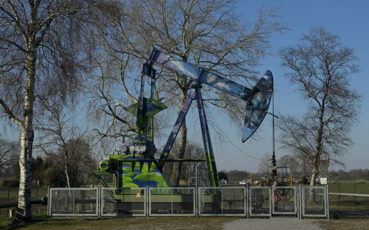 A pump jack of Wintershall DEA is pictured in Emlichheim near the northern German city of Meppen, Germany, March 9, 2022. 