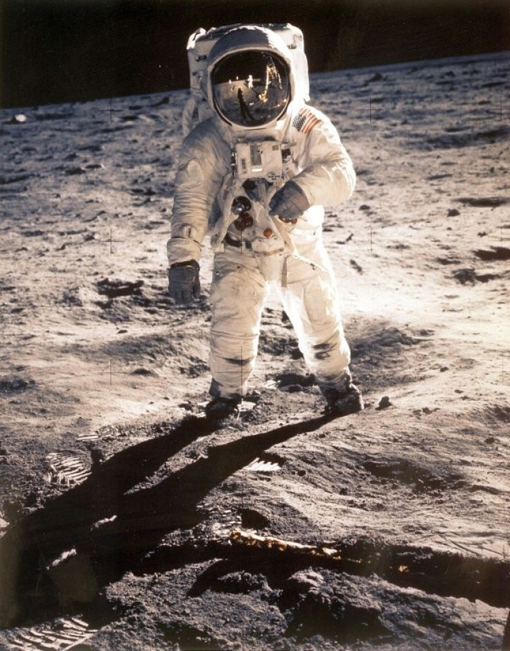 The Aldrin image, which fetched 5,373 euros, shows the astronaut on the surface of the moon in July 1969 during the first manned lunar landing. It was famously used on the cover of LIFE magazine