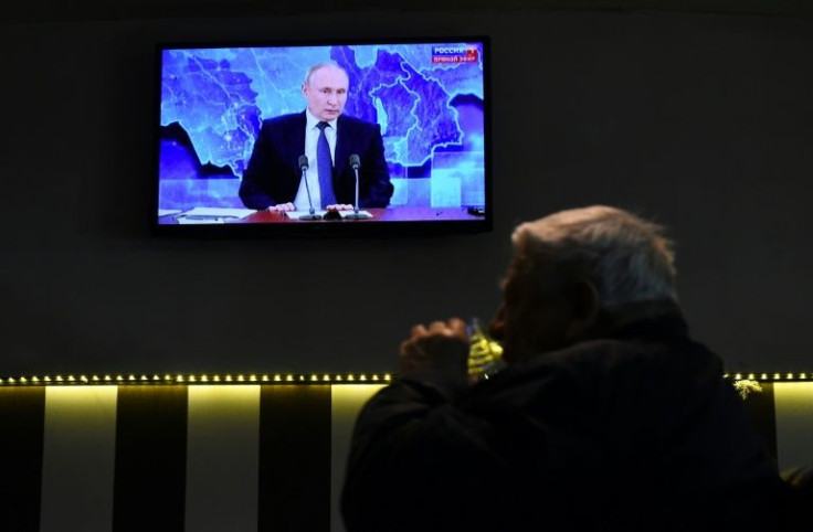 Russian state-controlled TV's news broadcasts are seen as the key domestic weapon for Moscow in an information battle