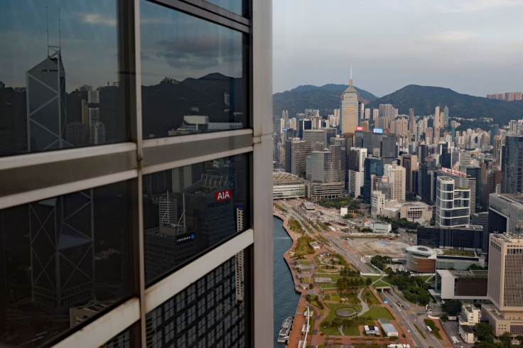 A general view showing the Central Business District, in Hong Kong, China, September 15, 2021.