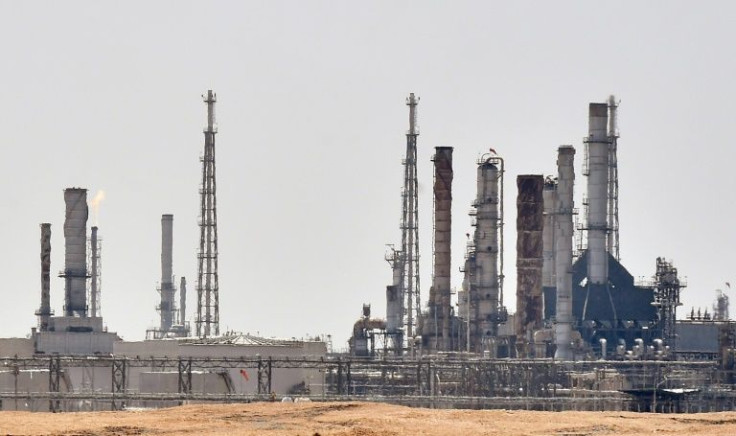 An Aramco oil facility just south of the Saudi capital Riyadh
