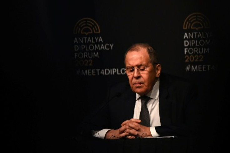 Russian Foreign Minister Sergei Lavrov claimed an attacked hospital was serving as 'a military base for nationalists'