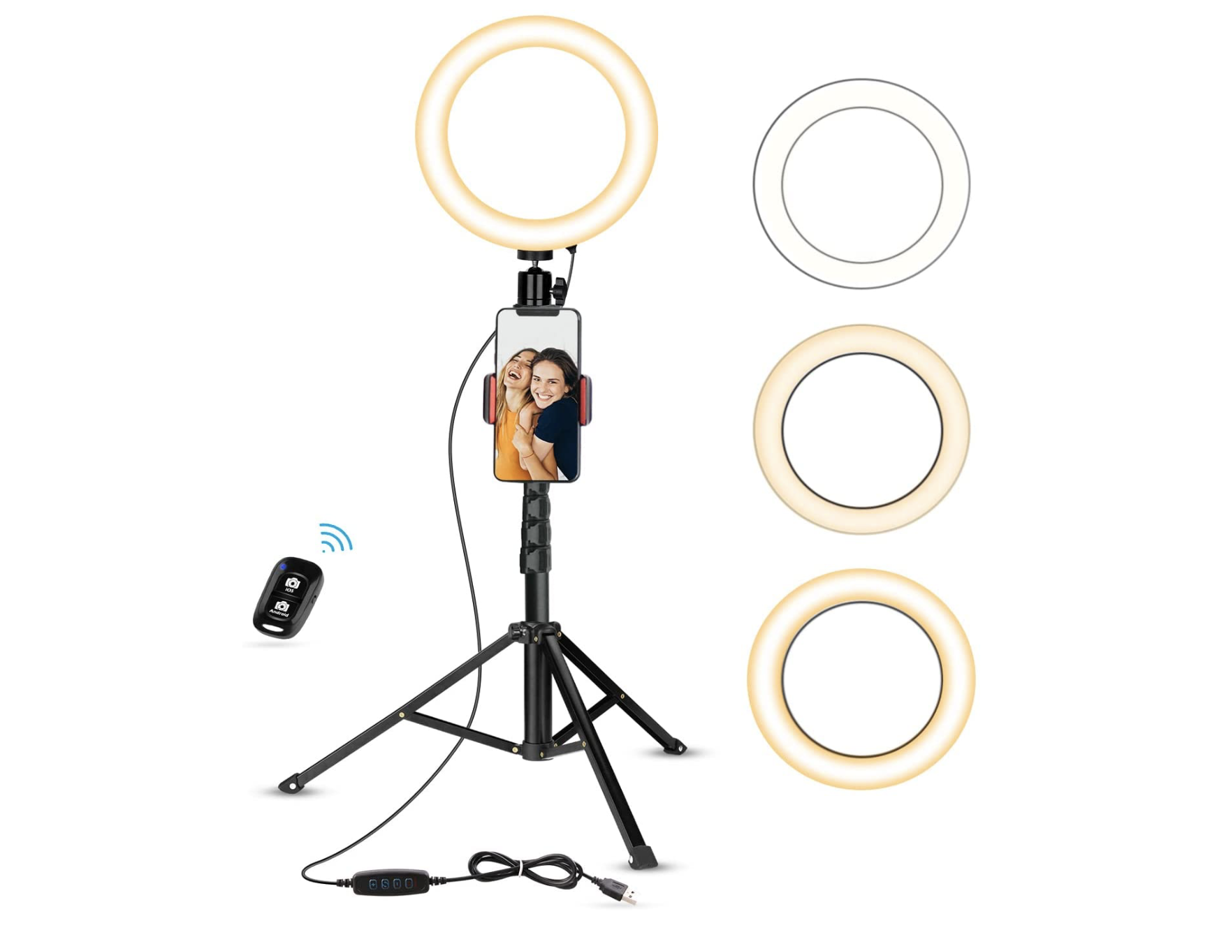 Amazon.com: LITTIL Selfie Mini - Rechargeable Selfie Ring Light for Mobile  Phone or Laptop | 3 Adjustable Light Modes | Bright LED Light Perfect for  Tiktok, Influencers, Stories, Photos, Videos, & Vlogs :