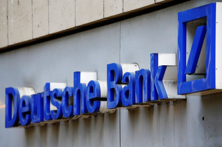 A logo of a branch of Germany's Deutsche Bank is seen in Cologne, Germany, July 18, 2016.  