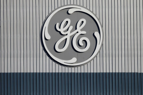 The logo of U.S. conglomerate General Electric is pictured at the site of the company's energy branch in Belfort, France, February 5, 2019. 