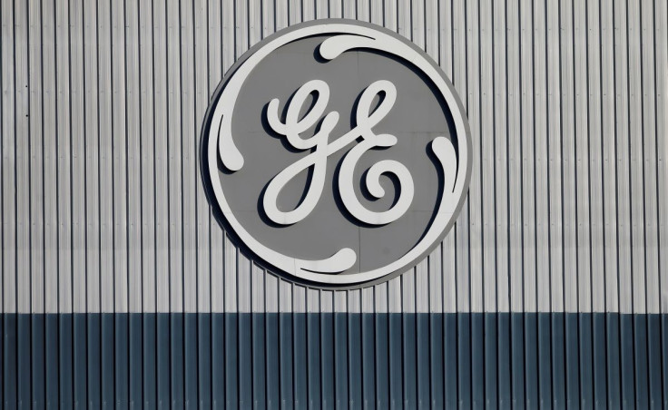 The logo of U.S. conglomerate General Electric is pictured at the site of the company's energy branch in Belfort, France, February 5, 2019. 