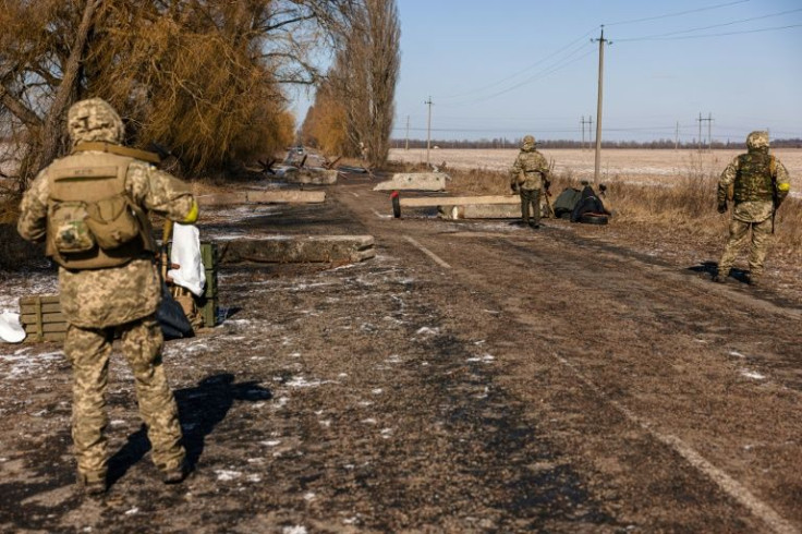 Only concrete slabs and small groups of Ukrainian soldiers stand between Russian forces and northeastern Kyiv