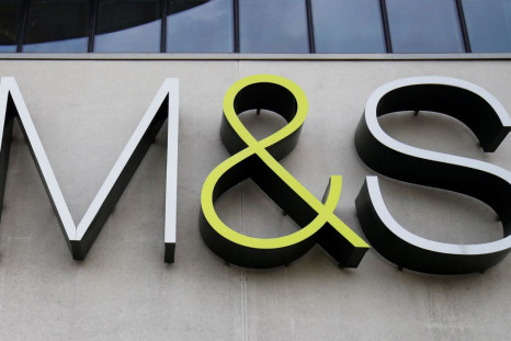 A Marks and Spencer (M&S) logo outside of a store in Cheshire, Britain  August 18, 2020. 