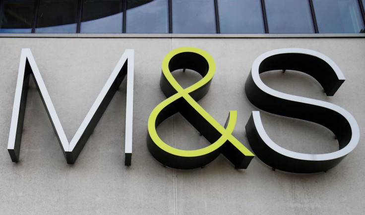 A Marks and Spencer (M&S) logo outside of a store in Cheshire, Britain  August 18, 2020. 