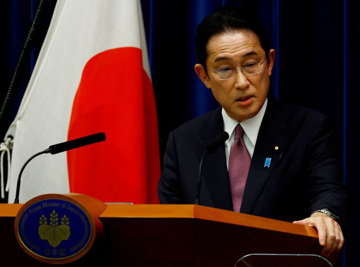 Japan's Prime Minister Fumio Kishida speaks at a news conference in Tokyo, Japan March 3, 2022.