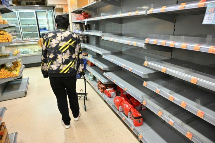 "Harry", a refugee in his 20s living in Hong Kong, has struggled to purchase food in recent weeks