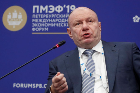 President and Chairman of the Board of MMC Norilsk NickelÂ VladimirÂ Potanin attends a session of the St. Petersburg International Economic Forum (SPIEF), Russia June 6, 2019.Â 