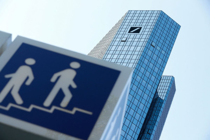 The headquarters of Germany's Deutsche Bank are pictured in Frankfurt, Germany, September 21, 2020.