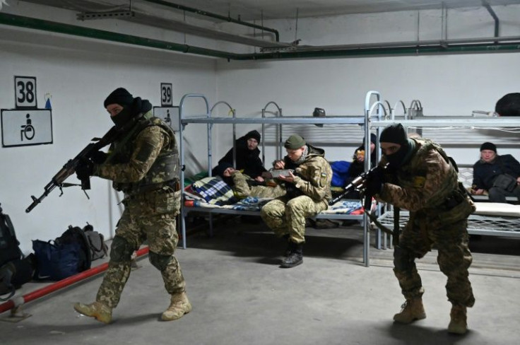 Volunteers of all ages and professions are given basic training before being sent out to defend the streets of Kyiv