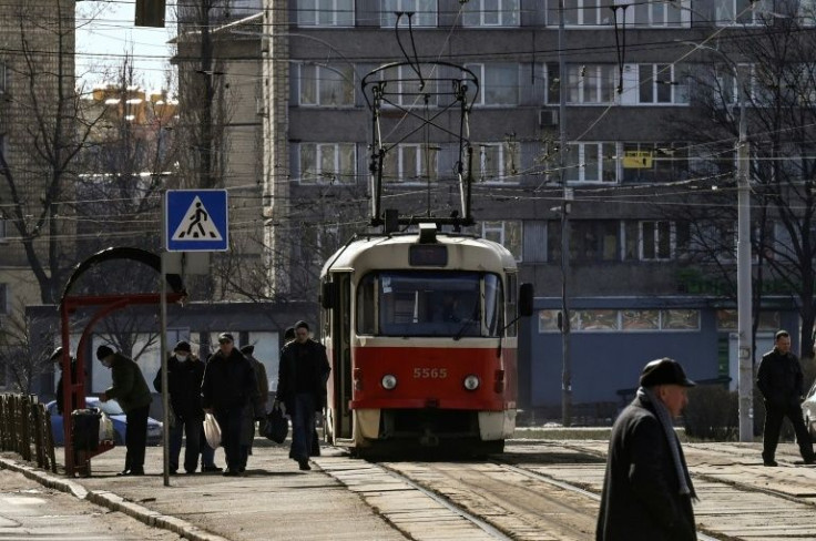 Kyiv's trams run through more remote, working-class neighbourhoods that now find themselves closest to the front