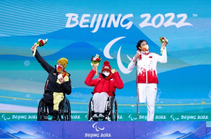Liu Sitong of China (right) won  two borze and one silver medal. "We weren't really aware of our level before these Paralympic Games, because we haven't been competing abroad much lately," she said